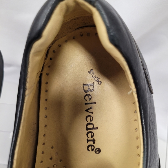 Studio Belvedere Bay Bridge Black Leather Men\'s Shoes main image 3